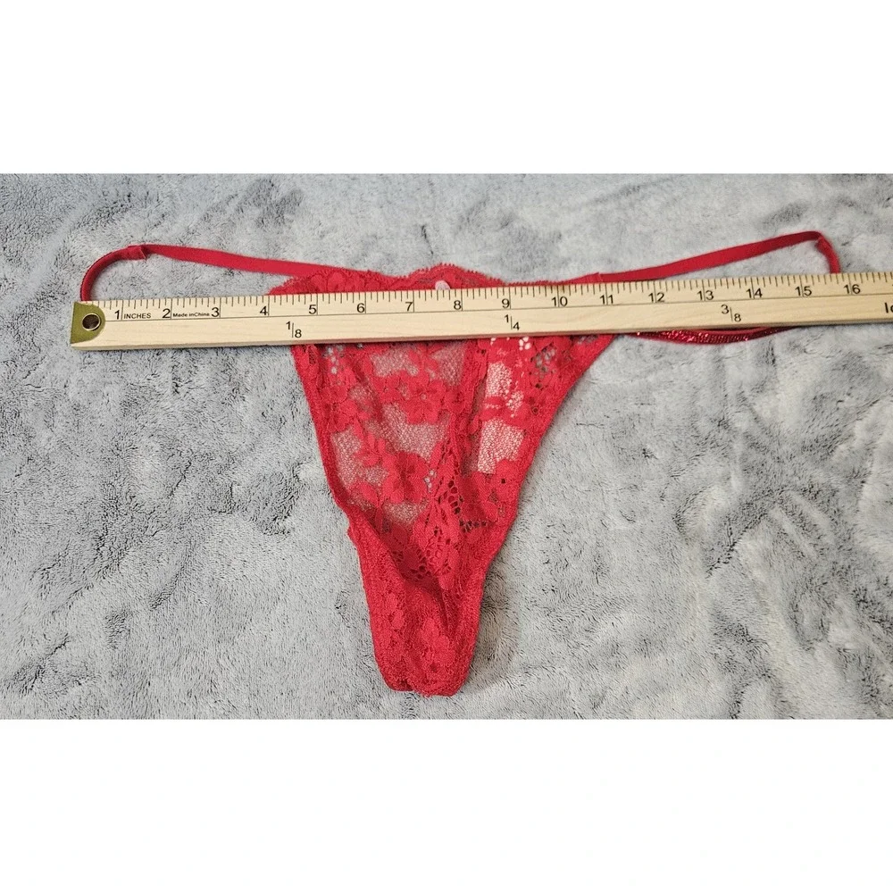 Victoria's Secret Women's Dream Angels Twinkle Lace V-String Thong XL - Picture 6 of 8
